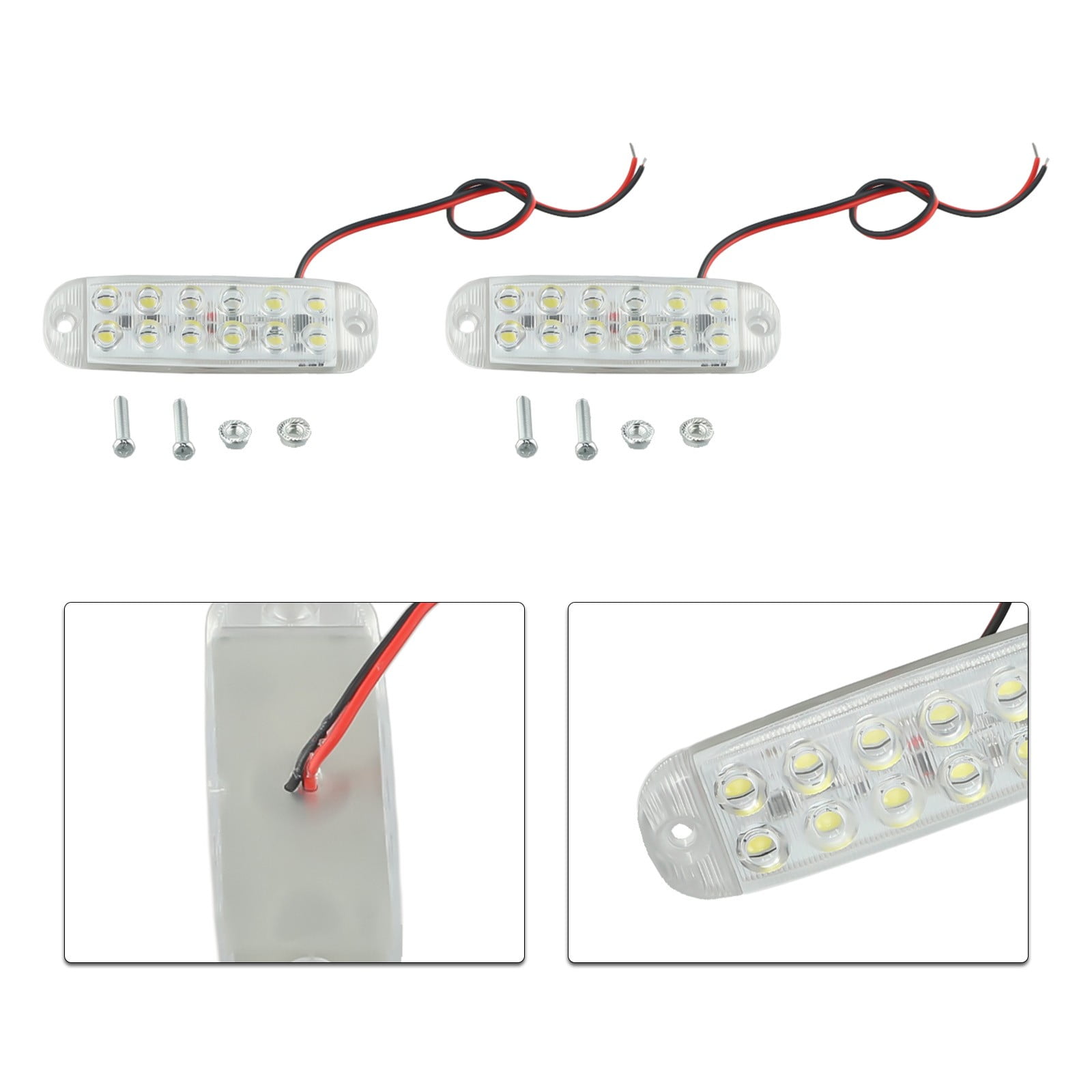 New 12Led 12V80V Led Car Vehicle Interior Roof Ceiling Reading Lamp