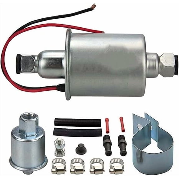 New 12V Electric Fuel Pump Inline Low Pressure 5-9 PSI GAS Diesel E8012S Set