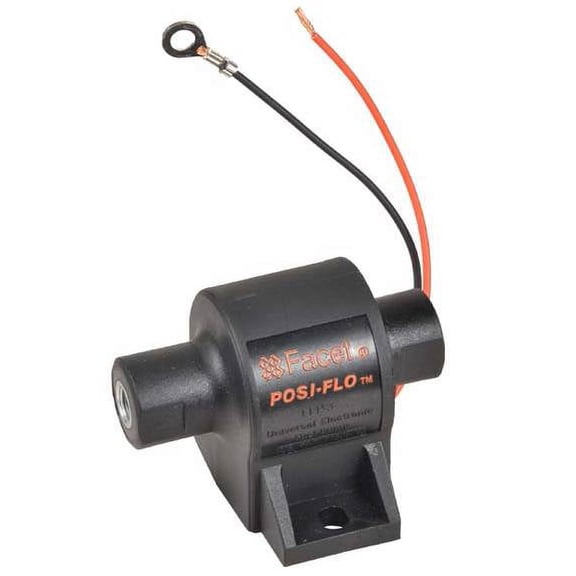 Solid State Electric Fuel Pump Compatible with Facet 60304N Posi-Flo 12V 1-2 PSI 15 GPH Self-Priming Check Valve Lawn Garden Industrial Gasoline Diesel Blended Fuels Corrosion Resistant