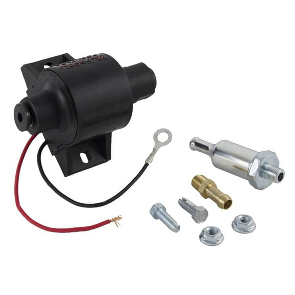 Electric Fuel Pump Kit Compatible with Carbureted Engines Stationary Gen-Sets Fuel Transfer Priming 12V 25 GPH 1.5-4 PSI Facet 60104 40105N FEP42SV EP42S