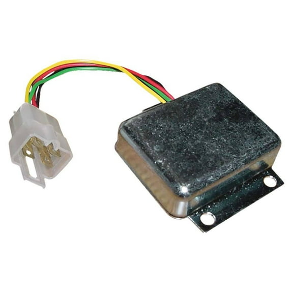 OEM Grade 12V Voltage Regulator Compatible with 2020-2030 John Deere 1020 1520 1530 2440 2630 2640 4020 4455 4520 300B 301A 302 401B 401C B-Circuit 4-Wire Replaces AR77485 AT21815