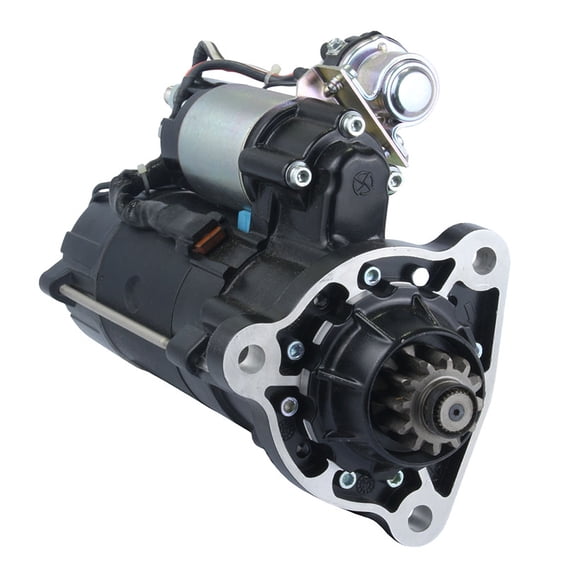 New 12V Starter Motor Compatible With Mack Heavy Duty Industrial Engine Granite CT RB CV CX LE CH CL DM Series 2004 2005 2006 2007 2008 2009 2010 By part Numbers 8200223 VV1076 8200468 8300059