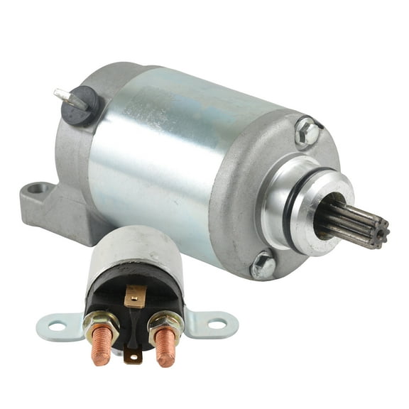 New 12V Starter Motor And Relay Kit Compatible With Bombardier ATV Rally Can Am Quest 500XT 175 DS650 DS650X 2007 By Part Numbers 420296390 2280008820 710001364 1828004050