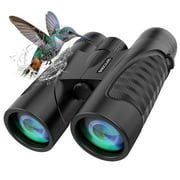 New 12x42 HD Binoculars for Adults and Kids BAK4 Prism Waterproof Binoculars for Bird Watching Hunting Hiking Safari Travel Sports