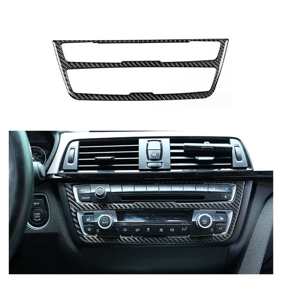 New 13Pcs/set Real Carbon Fiber Interior Trim Decor Cover For BMW 3 4 Series F30 F34