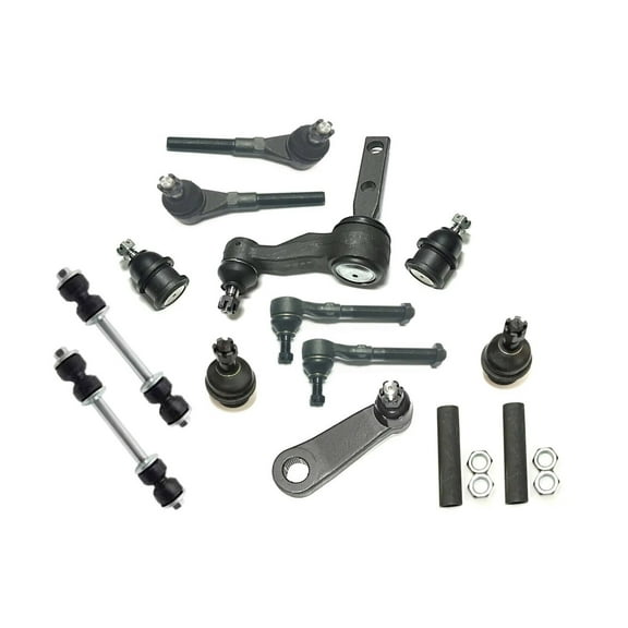 New 14 Pc Upper & Lower Ball Joints Tie Rods Sway Bars Idler & Pitman Arm Front Suspension Kit 4x4 / 4WD Models Fits select: 1997-2003 FORD F150, 1997-2002 FORD EXPEDITION