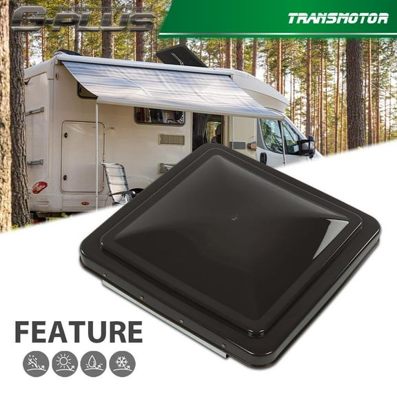 New 14" x 14" Replacement Roof Vent Cover Camper Trailer Vent Smoke 1 pc -