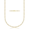thumbnail image 1 of New 14K Solid Gold 3MM Figaro Chain Necklace-20", 1 of 4