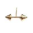 thumbnail image 1 of New 14k Yellow Gold Dumbbell weight lifter Pendant charm gift fine jewelry 2.3g, 1 of 12