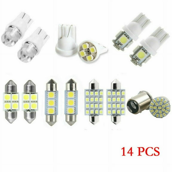 New 14x Car Interior Package Map Dome License Plate Mixed LED Light Accessories