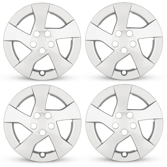 New 15 Inch Hubcaps For 2010-2011 Toyota Prius - Set of 4 Silver - Wheel Covers