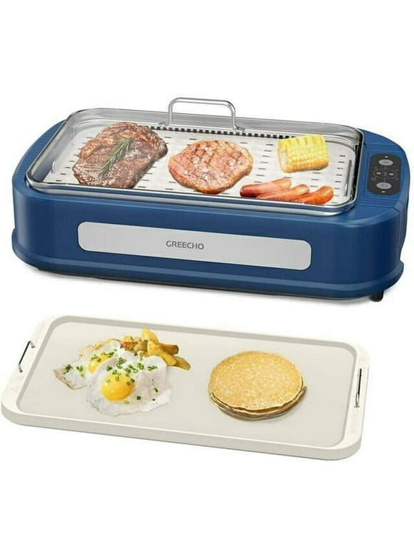 New 1500W Electric Smokeless Indoor Grill Portable Non-Smoke Healthy Home
