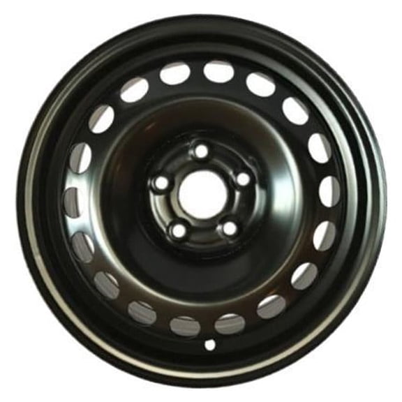 New 15x6 Painted Black Steel Wheel for 2012-2016 Chevrolet Sonic 5x105 18 Hole Factory Replacement OE 95040745 Hollander 560-05524 Rim