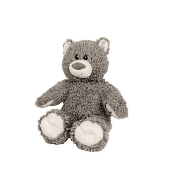 Plush Gear 16" Boon Bear Teddy Bear Soft Grey and White Plush Toy Gift for Kids