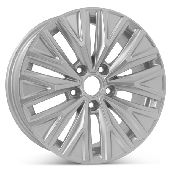 New 16 x 6.5 10 spoke Alloy Replacement wheel For Volkswagen Jetta 2019 2020 Rim Silver 70045