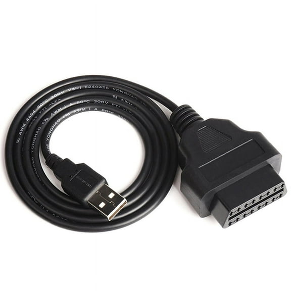 New 16Pin OBD To USB Port Charger Adapter Cable Connector Diagnostic Tool