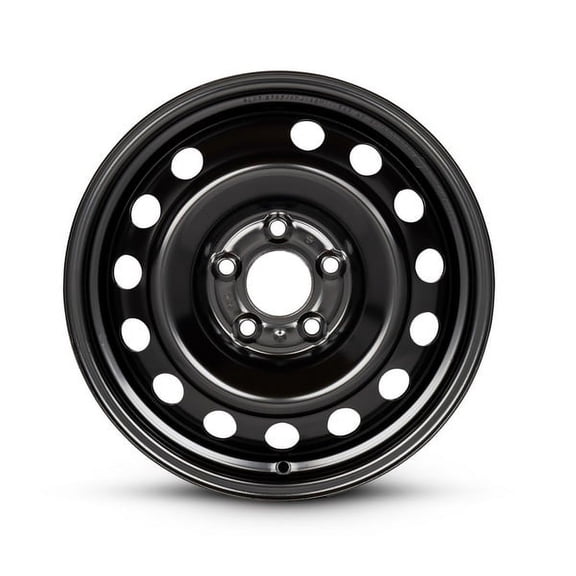 New 16x6.5 inch Wheel for 2014-2019 Kia Rio Black Painted Steel Rim