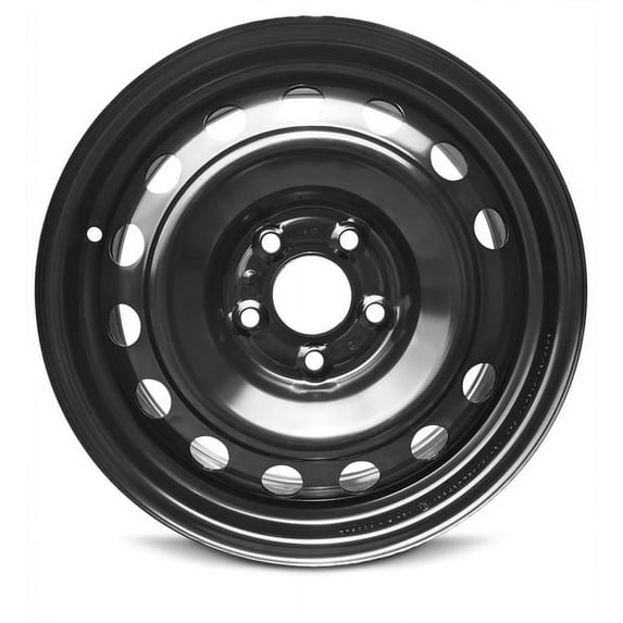 New 16x6.5 inch Wheel for Kia Soul (14-19) Black Painted Steel Rim