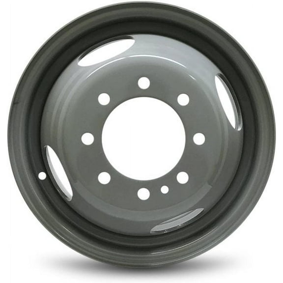 New 16x6 inch Wheel for Ford F350SD (99-04) DRW Grey Painted Steel Rim