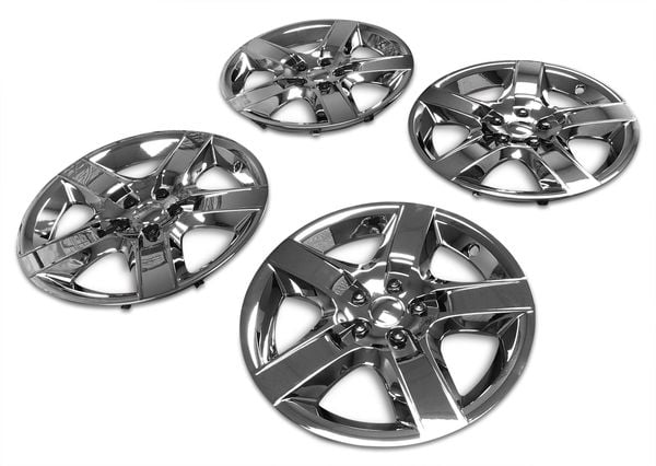 New 17 Inch Hubcaps For 2008-2012 Chevrolet Malibu - Set of 4 Chrome - Wheel Covers