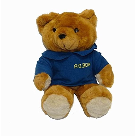 New 17" Vintage 1985 A.G. Brown Teddy Bear Stuffed Animal Plush Toy W/ Voice Box