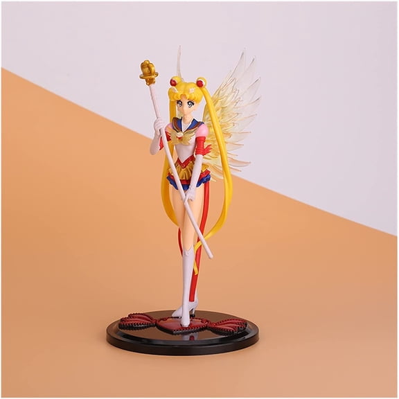 New 17cm Sailor Queen Tsukino Usagi PVC Character Anime Statue Figure Desktop Ornament Popular Decorations Fan Souvenirs Creative Gift Collection