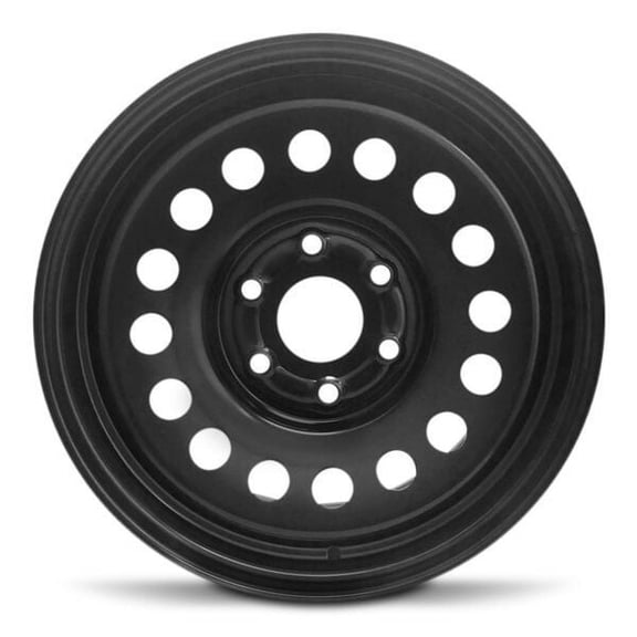 New 17x7.5 inch Wheel for Cadillac Escalade 2007-2020 Black Painted Steel Rim