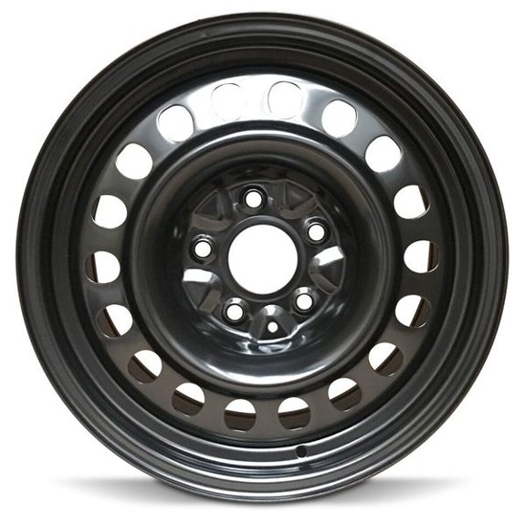 New 17x7.5 inch Wheel for Jeep Commander (06-10) Black Painted Steel Rim