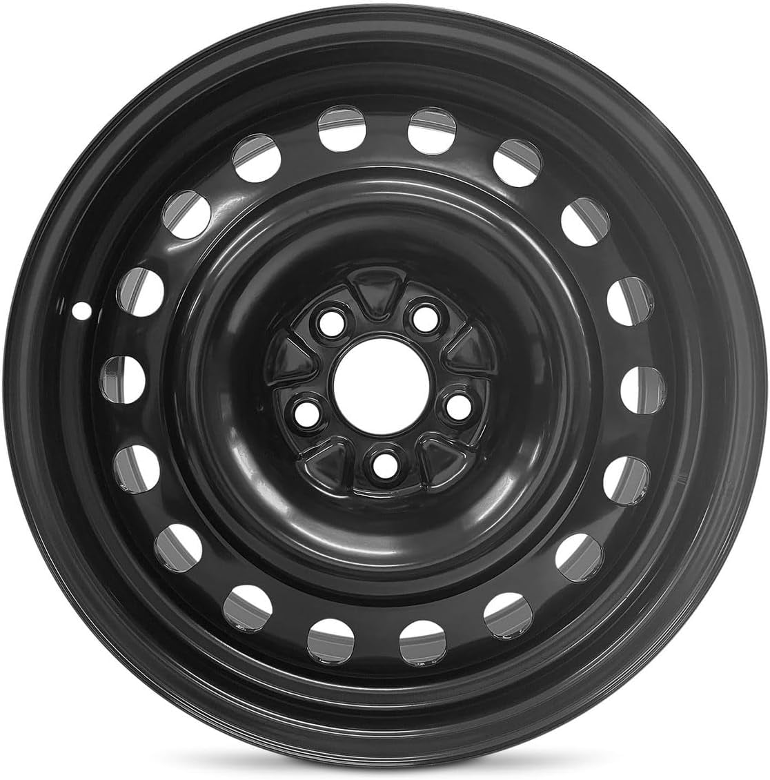 New 17x7 inch Wheel for Ford Escape 2020-2023 Black Painted Steel Rim