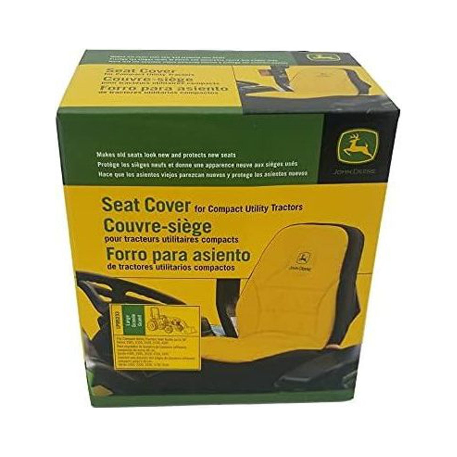 New 18" Compact Utility Tractor Seat Cover (Large) LP95233 Compatible