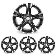 New 18-Inch Bright Black Silver Wheels, 18x7.5 inch Aluminum Alloy Rims for Kia K5 2021 2022 2023 Replacement Rims