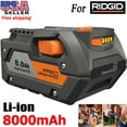 thumbnail image 1 of New 18 Volt Hyper Lithium Battery For Ridgid 18V R840087 R840085 Rigid 18V Tools, 1 of 7