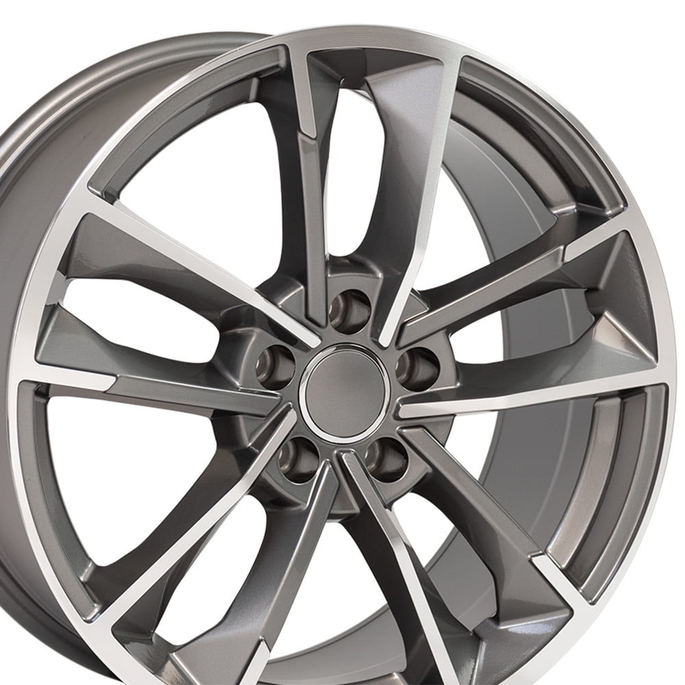 New 18 inch Aluminum Wheel for 06-19 Audi A3 RS7 Gunmetal Machined Rim ...