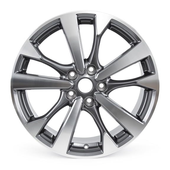 New 18 x 7.5 Inch Alloy Wheels for Nissan Altima 2016-2018, 18" Machined Grey Wheels Rims