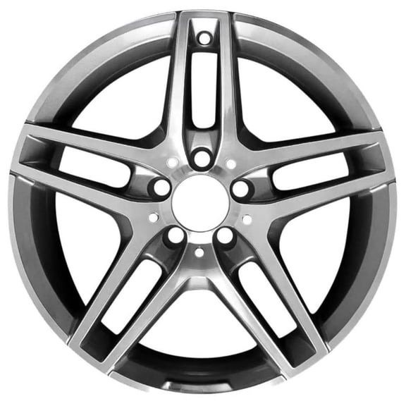 New 18" x 8.5" Alloy Replacement Wheel Fits For Mercedes-Benz E-Class E350 E400 2014 2015 2016 OEM Design Wheel 18" 18x8.5 Machined GREY Single Replacement Rim