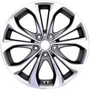 New 18x7.5 Machined Face with Painted Grey Pockets Alloy Wheel for 2013-2014 Hyundai Sonata 5x115 10 Spoke Factory Replacement OE 529103Q370 Hollander 560-70843 Rim