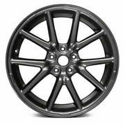 New 18x8.5 Inch Aluminum Wheel Rim 10 Spoke Medium Grey Fits 2017-2021 Tesla 3