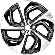 New 19x7.5 Machined Charcoal Alloy Wheel for 2016-2018 Hyundai Tucson 5x4.5 5 Spoke Factory Replacement OE 52910D3410 Hollander 560-70895 Rim
