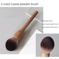 thumbnail image 1 of New 1Pcs European Vintage Wood Handle Makeup Brush High Quality Walnut Loose Powder Blush Foundation Contour Brush Super Soft (Dispersion paint 1), 1 of 1
