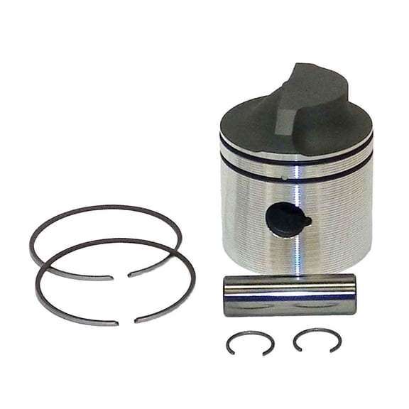 OEM Grade Piston Kit .030 Over Compatible with 1974-1992 Johnson Evinrude 9.9HP 15HP 2-Cyl Cross Flow 216cc 2-Stroke 2.218" Bore Outboard Motor Replaces 396574 396652 Marine Engine