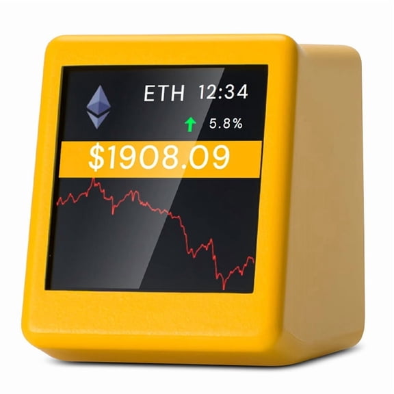 New 2.4G WiFi Crypto Tracker Crypto Price Displayer 300 Major Cryptocurrencies Can Be Switched Freely for  C