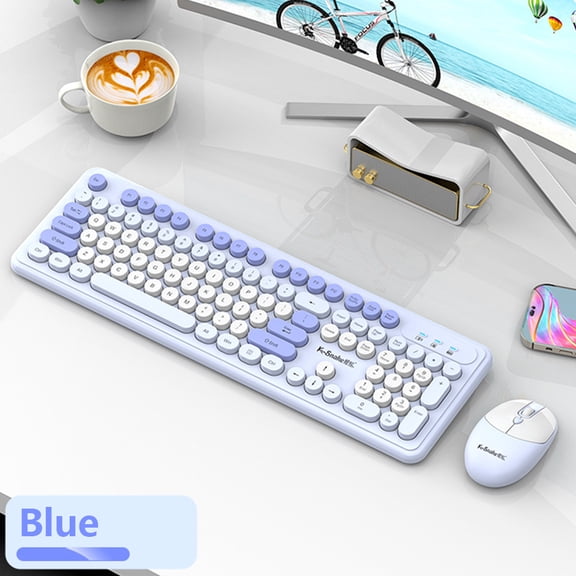 New 2.4G Wireless Connect Keyboard Mouse Set | Sensitive Silent Office Keyboard | Spring-Loaded Silicone Keys
