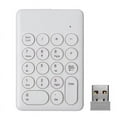 thumbnail image 1 of New 2.4G Wireless Digital Keyboard USB 18Keys Mini Numeric Keypad Numpad Accounting Teller for Laptop Notebook Tablets B,1 * 2.4G Wireless Digital Keyboard,White, 1 of 6