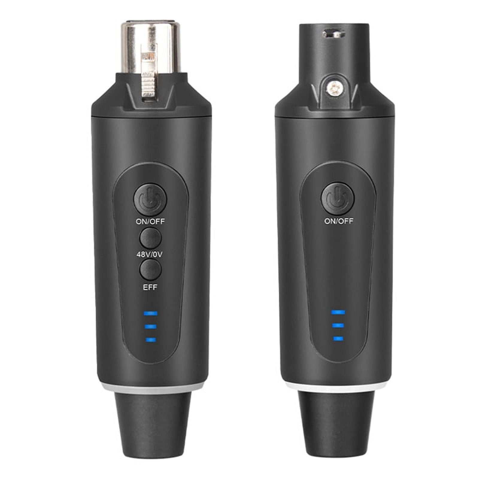 New 2.4g XLR Microphone Wireless Transmitting & Receiving System Dynamic Condenser Microphone Reverberation Adjustment