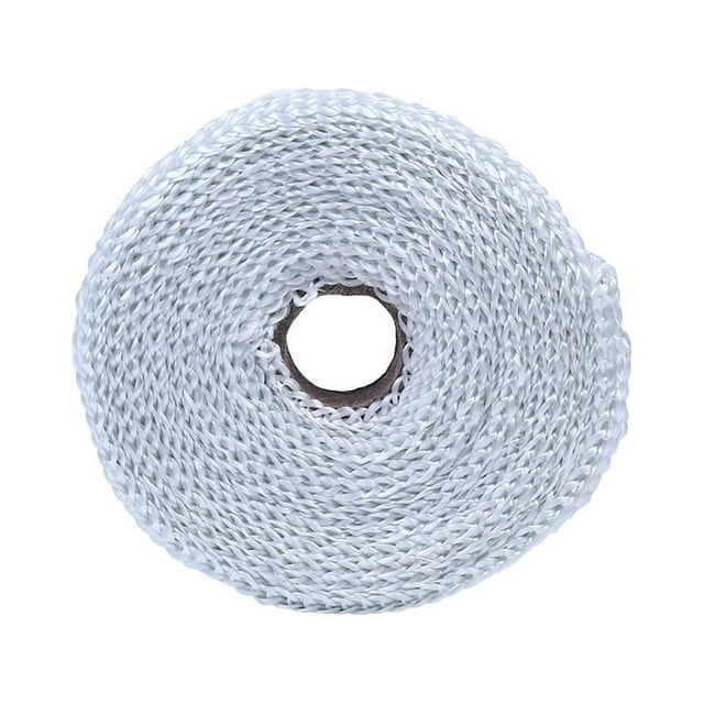 New 2.5CM 5M Roll Fiberglass Exhaust Header Pipe Heat Wrap Tape + 4
