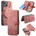 thumbnail image 1 of New 2 In 1 Removable Flip Wallet Card Clip Magnetic Case for iPhone 15 14 Pro 16 12 11 13 Pro Max Plus XR XSMAX (pink,Iphone 15 Pro Max), 1 of 11