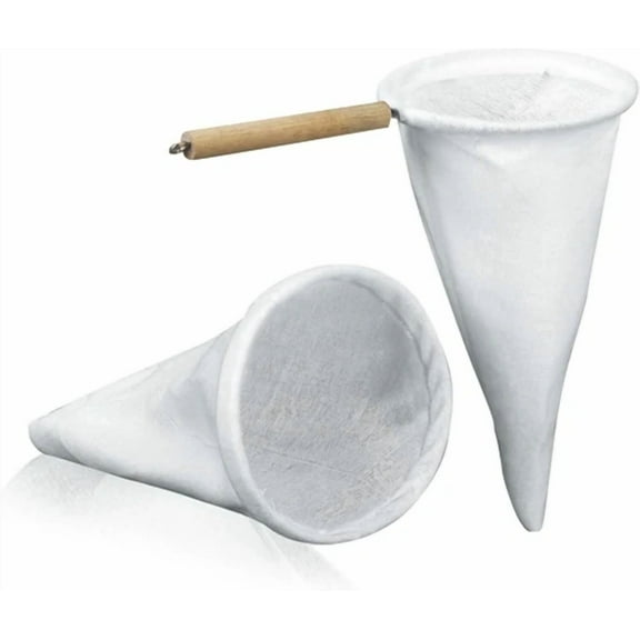 New 2 Pack Spanish Coffee Filter Strainer Colador De Cafe Flannel Cloth 8Inch