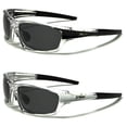 thumbnail image 1 of New 2 Pair 1- Black & 1- SILVER Polarized X-Loop Fishing Sports Men's Sunglasses PZ-2418 Free Shipping, 1 of 1