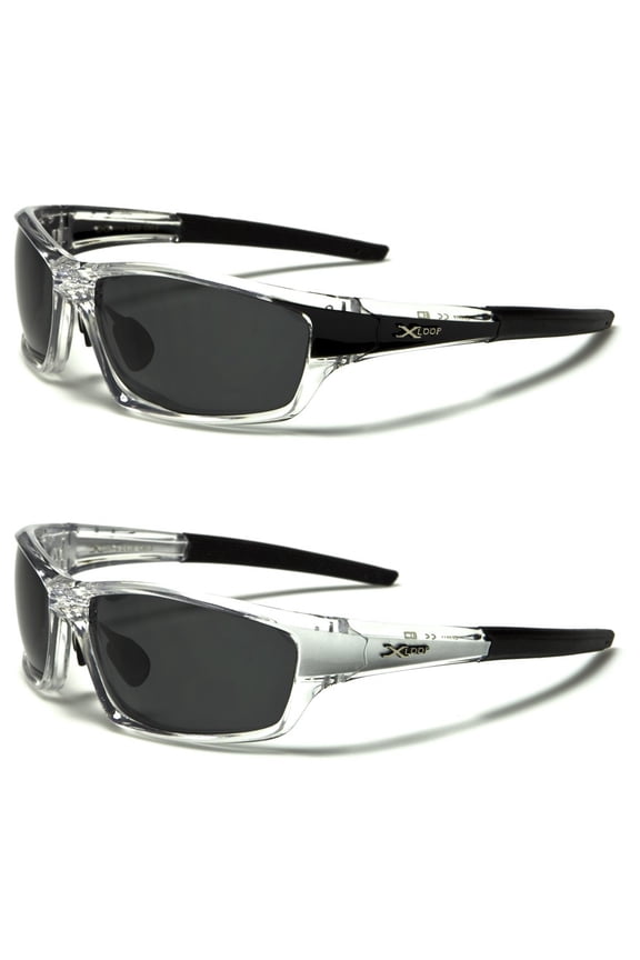 New 2 Pair 1- Black & 1- SILVER Polarized X-Loop Fishing Sports Men's Sunglasses PZ-2418 Free Shipping