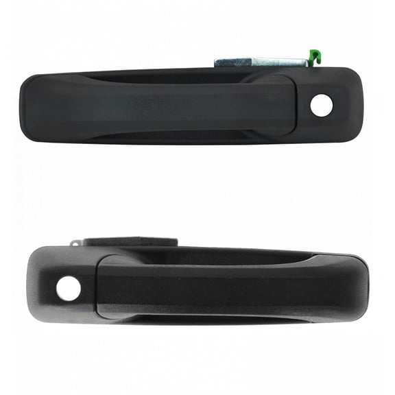 New 2 Piece Front Exterior Outside Black Door Handle Set Driver & Passenger Sides for Dodge Ram Fits select: 2013-2018 RAM 1500, 2009-2012 DODGE RAM 1500